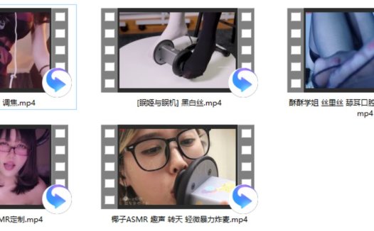 [张爱玲ASMR] 调焦+左颜玉很下饭ASMR定制+[眠姬与眠机] 黑白色纤维+酥酥学姐 丝里丝